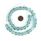 The Bead Chest Clear Marine Round Java Recycled Glass Beads (11mm)